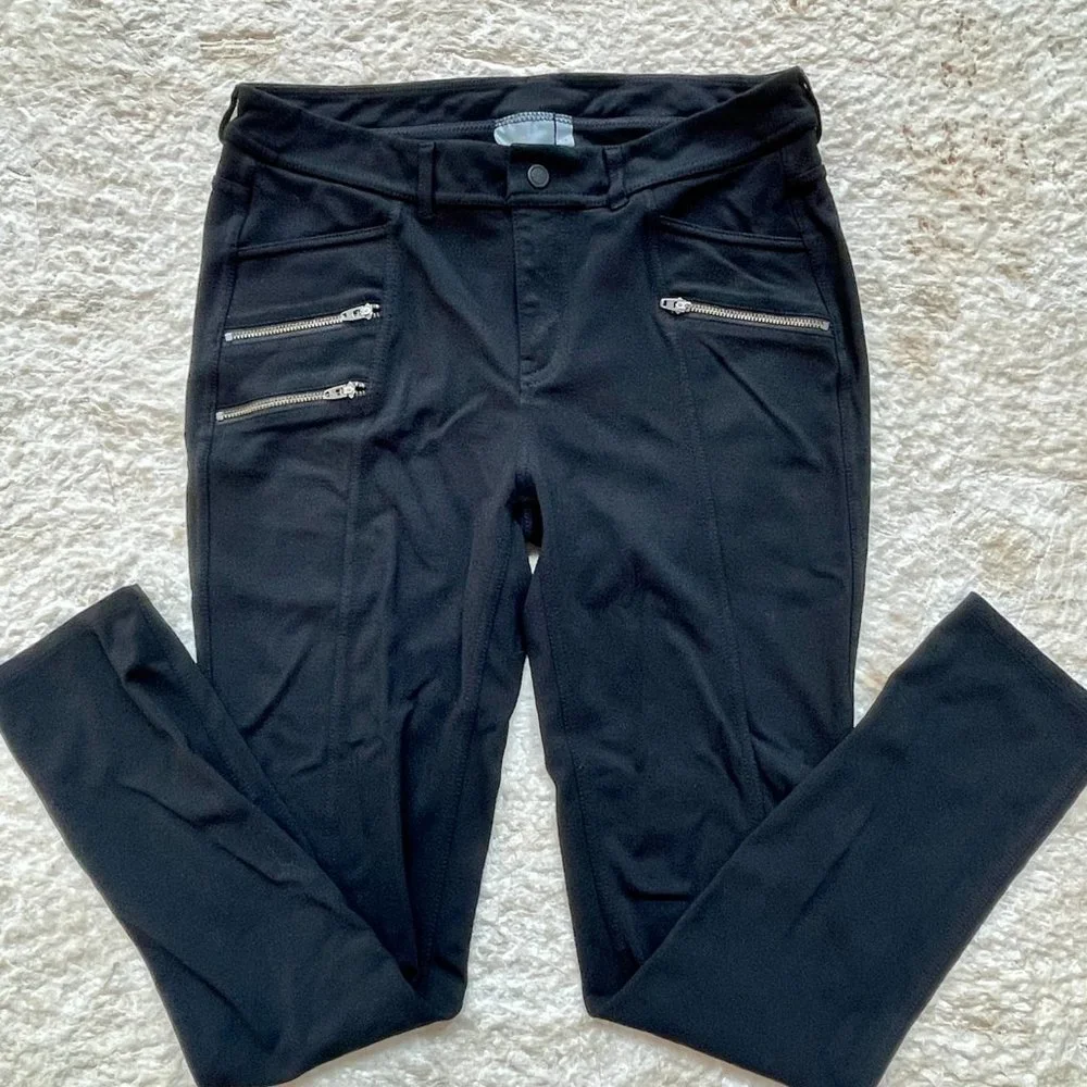 Athleta Moto Ponte Zip Leggings, Size 10 (#923) - Picture 2 of 12